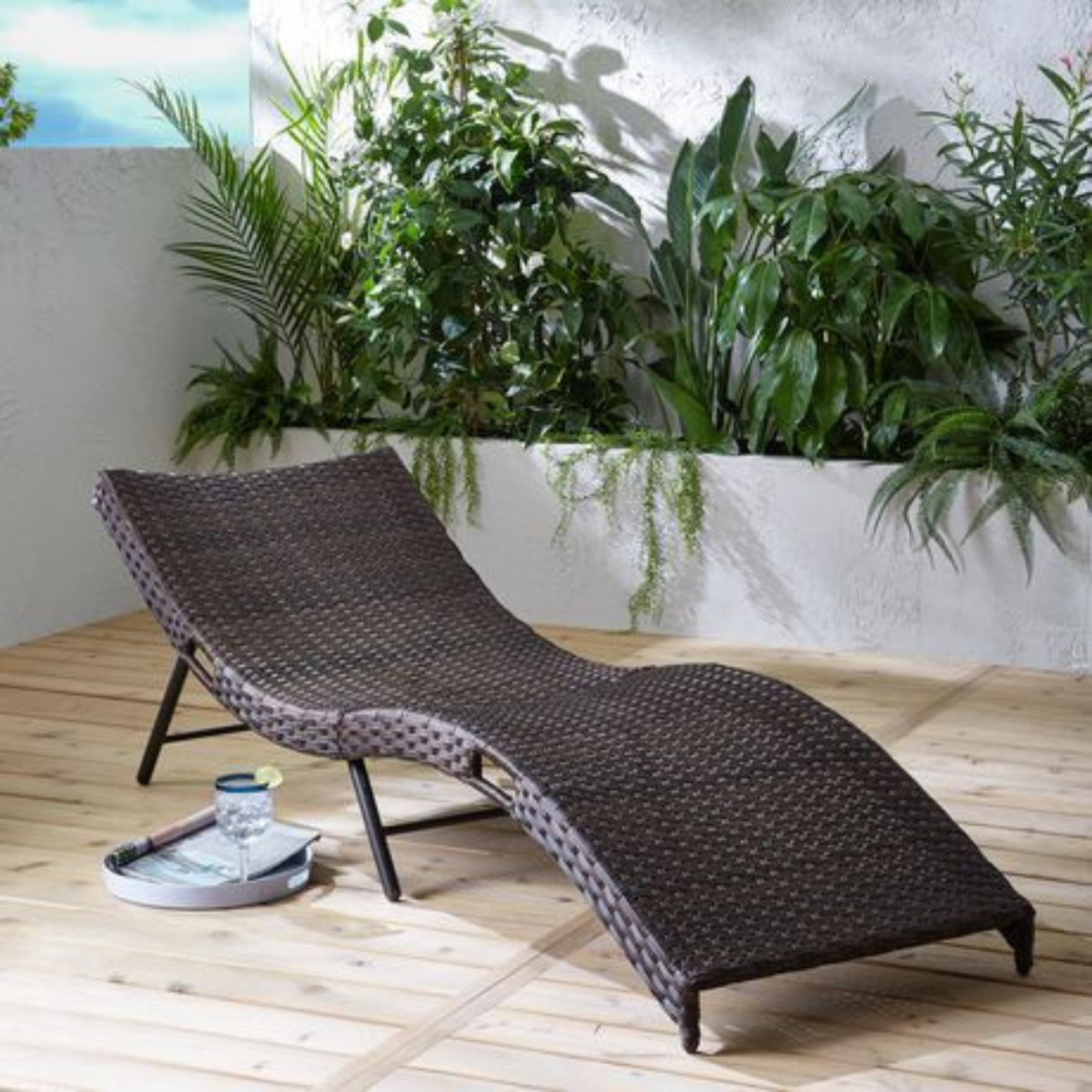 Rattan Lounger