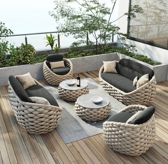 Braid & Rope Sofa Set